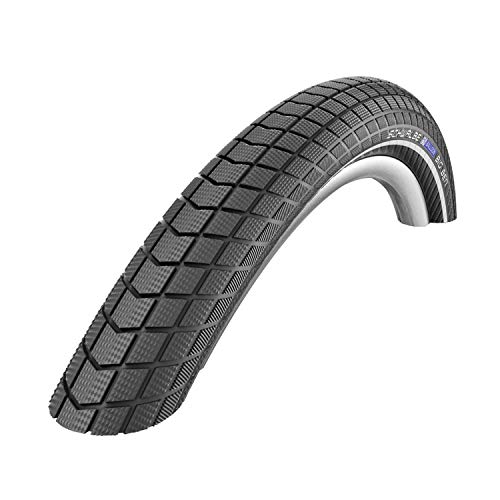 Schwalbe Neumático de Bicicleta Big Ben Reflex Perf, RaceGuard, Unisex-Adult, Negro, 26 x 2.15