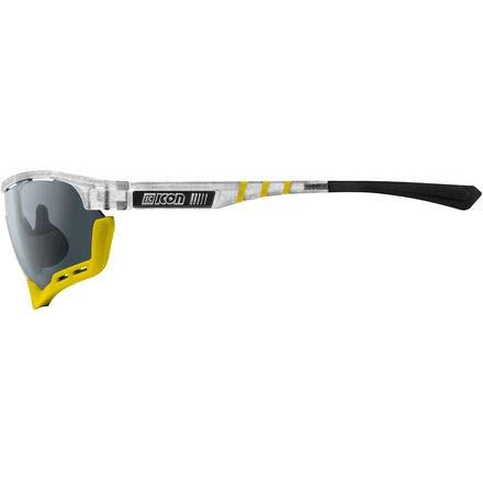 Scicon Gafas AEROTECH XL SCNXT AMARIL, Adultos Unisex, Plata/Blanco/Amarillo (Multicolor), Talla Única