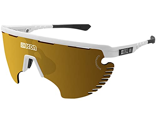 SCICON Gafas Aerowing Lamon Scnpp Lente Multireflejo Bronce/montura Blanco Brillo