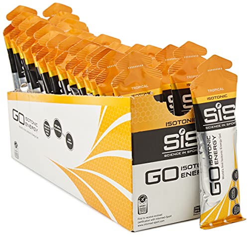 Science in Sport Caja de 30 Geles Isotónicos, Sabor Tropical - 30 x 60 ml - Total: 1800 ml