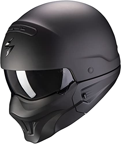 Scorpion Casco de moto EXO-COMBAT EVO Matt Black, Negro, S