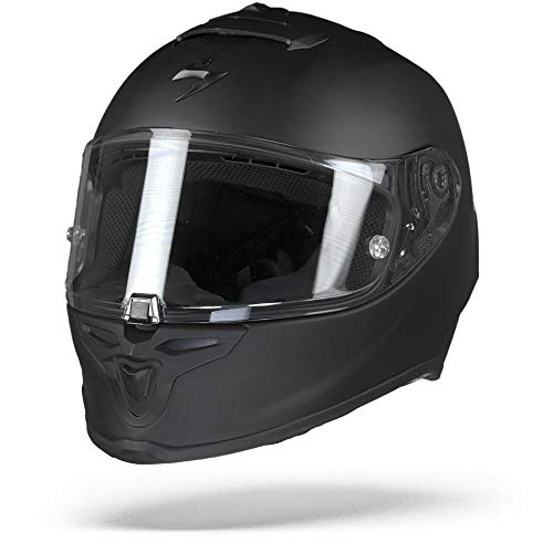 Scorpion Casco de moto EXO-R1 AIR Matt Black, Negro, S