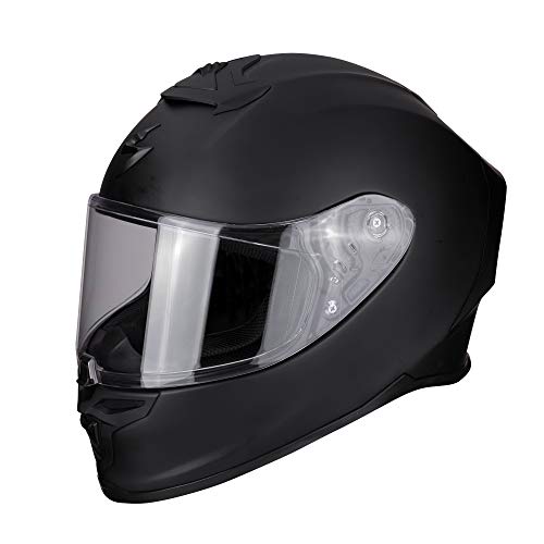 Scorpion Casco de moto EXO-R1 AIR Matt Black, Negro, S