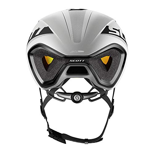 Scott Cadence Plus - Casco de bicicleta para triatlón, color blanco y negro