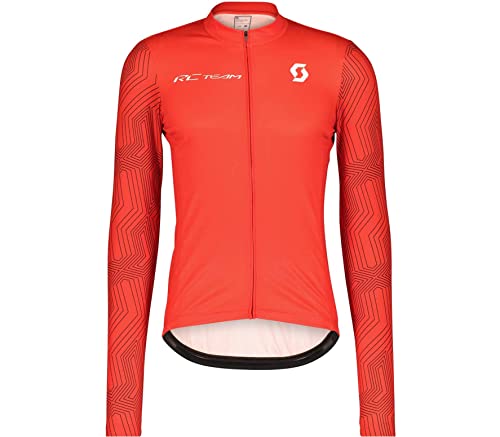 Scott RC Team 10 Fiery 2022 - Maillot de ciclismo (largo), color rojo