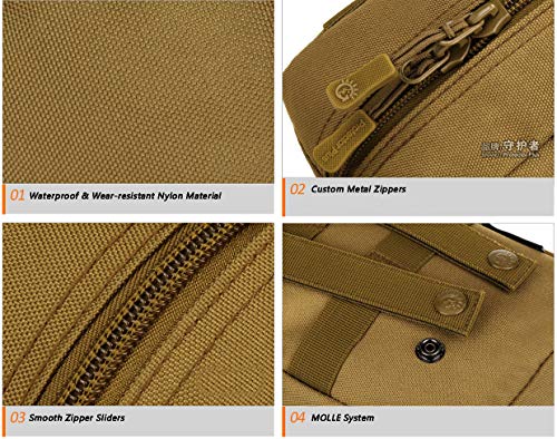 Selighting MOLLE Médico Bolsa de Primeros Auxilios Mochila Militar Multifunción Bolsa Táctica Compacta Botiquín Médico con Parche al Aire Libre para Caza,Campimng (camuflage-1)