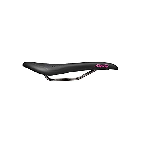 Selle San Marco Aspide Supercomfort Racing Sillín, Unisex, Negro/Rosa, Wide (L3)