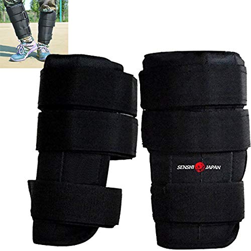 Senshi Japón tobillo pesos 15 kg ajustable [2 x 7.5 kg] - perfecto para correr, caminar, ciclismo, etc. Crossfit, culturismo, entrenamiento con pesas - apto para músculos de la pierna stregth