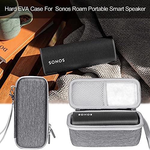 Seracle Estuche Rígido Funda de Protectora para Sonos Roam Altavoz Portátil (Gris)