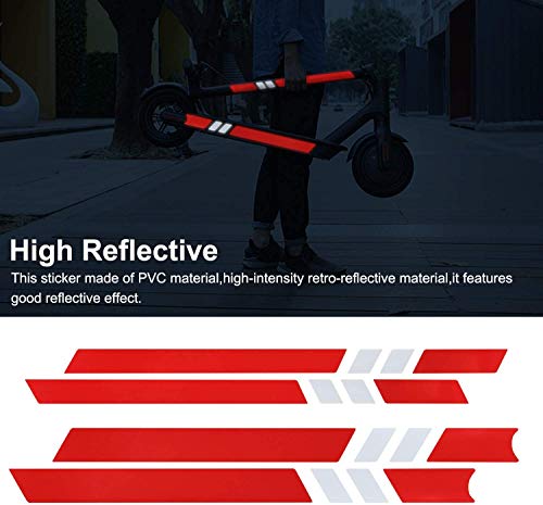 SGMY Pegatina reflectante impermeable para patinete Xiaomi Mijia, M365, E-Scooter y Ninebot Es1/Es2/Es4, accesorios para scooter eléctrico, Paquete 2