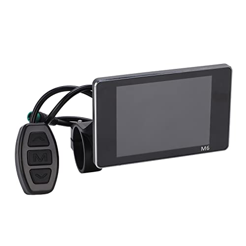 Shanrya Controlador de Bicicleta, Medidor de Pantalla LCD de Protección, Carcasa de Plástico, Registro en Tiempo Real con Puerto Impermeable para Conversión de Bicicleta