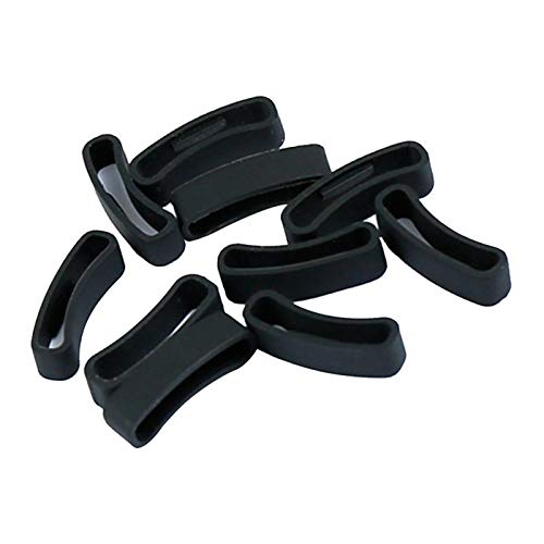 sharprepublic Anillo De Cierre De Repuesto De 10 Piezas para SUUNTO Ambit1 / Ambit2 / Ambit3, Lazo De Seguridad De Silicona para El Suunto Core/Spartan (4 Estilos - Negro 2, 24mm