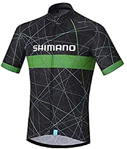 SHIMANO Maillot M/C SH Team, Hombre, Negro