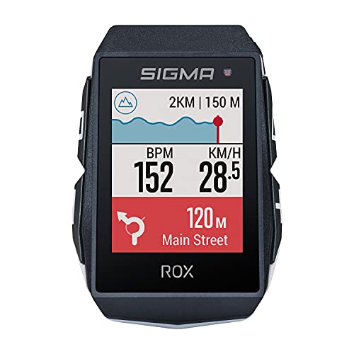 SIGMA SPORT ROX 11.1 EVO Blanco HR Set | Ciclocomputador inalámbrico GPS y navegación, con SHORT BUTLER y Sensor de frecuencia cardíaca | Navegación GPS en exteriores con muchas funciones inteligentes