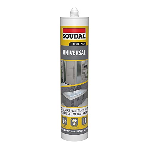 SILICONA NEGRA UNIVERSAL 280ML SOUDAL