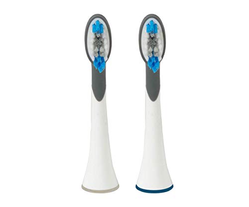 Silk'n Sonic Smile, Set de 2 cepillos de repuesto para Sonic Smile, Blanco/Gris, SSR2PEUW001