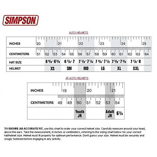 SIMPSON OUTLAW CASCO SNELL M2015 BLANCO GLOSS XL XL 62cm 7 3/4