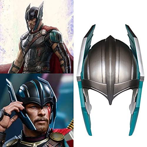 SINSEN Thor Casco completo Máscara Halloween Cosplay Traje Accesorio PVC Adulto (Plata)