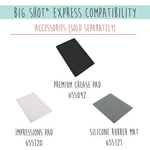 Sizzix Big Shot Express, máquina de corte y repujado eléctrica, tamaño A5 (15,24 cm)