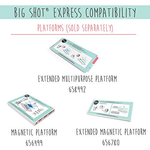 Sizzix Big Shot Express, máquina de corte y repujado eléctrica, tamaño A5 (15,24 cm)