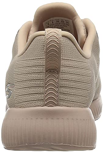 Skechers Bobs Squad-Tough Talk, Zapatillas Mujer, Multicolor (PNK Black Engineered Knit/Trim), 38 EU