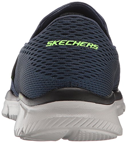 Skechers Equalizer-Double Play, Zapatillas sin Cordones Hombre, Multicolor (NVY Black Engineered Mesh/Trim), 42 EU