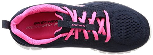 Skechers Graceful-Get Connected, Zapatillas Mujer, Multicolor (Nvhp Black Mesh), 39 EU