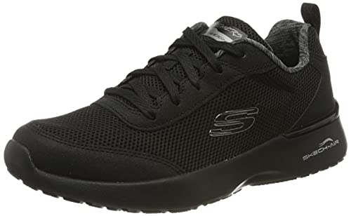 Skechers Skech-air Dynamight-fast Brak, Zapatillas Mujer, Negro (Black Mesh/Black Trim Bbk), 37 EU