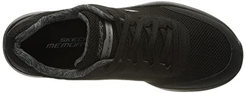 Skechers Skech-air Dynamight-fast Brak, Zapatillas Mujer, Negro (Black Mesh/Black Trim Bbk), 37 EU