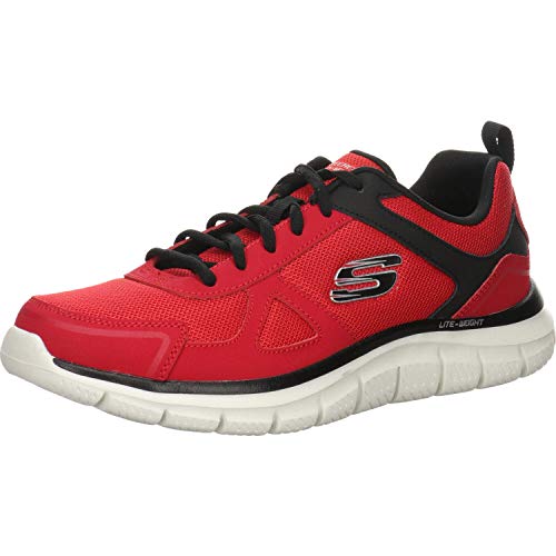 Skechers Track-scloric 52631-bkrd - Zapatillas de gimnasia bajas para hombre Rojo Size: 41 EU