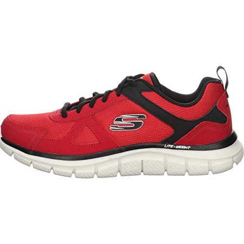 Skechers Track-scloric 52631-bkrd - Zapatillas de gimnasia bajas para hombre Rojo Size: 41 EU