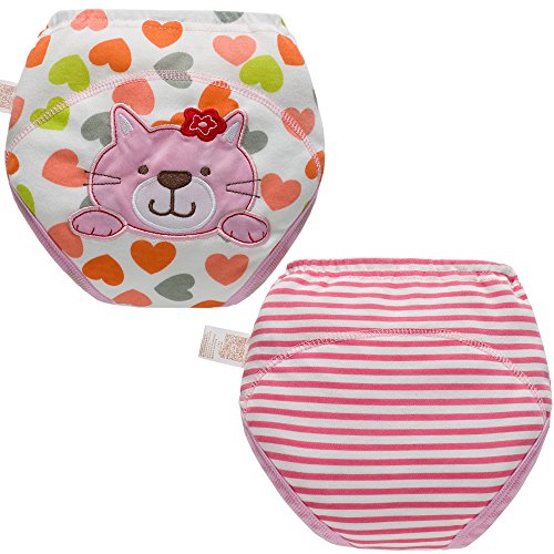 Skhls Calzones de Entrenamiento niña Estilo Mixto Paquete de 8 Calzoncillos niña, 2 años