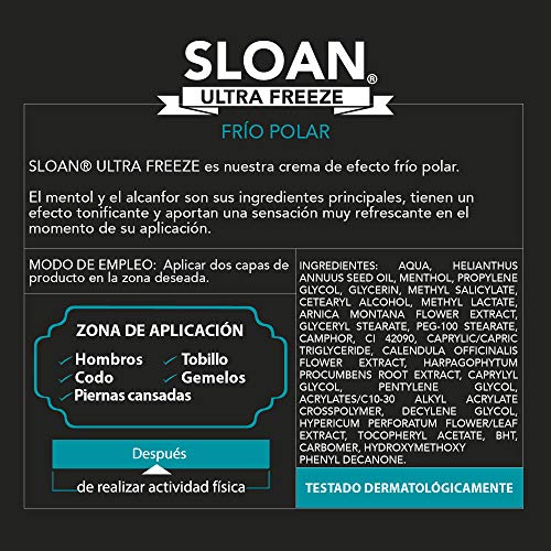 Sloan Ultra Freeze - Crema de Masaje Efecto Frío