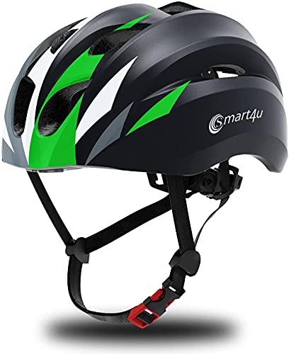 Smart4u SH20 Smart Bike Helmet, Casco de Ciclismo para Hombres y Mujeres, Casco de Bicicleta con música Bluetooth y Llamada con un Solo Toque, Certificaciones de Seguridad EN, CE, FCC, ROHS aprobadas