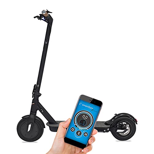 SmartGyro Baggio 10 V4 - Patinete Eléctrico Scooter de Batería, Motor de 500W, App para Smartphone, Ruedas de 10" Neumáticas, Plegable, Batería de 8.8 Ah