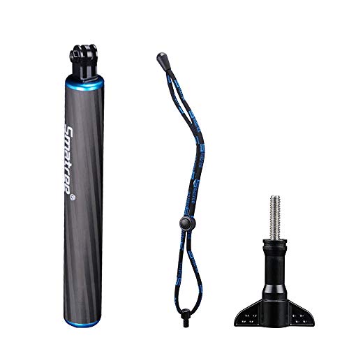 Smatree SmaPole F1 Palo Impermeable Flotante de Fibra de Carbono Compatible con Hero 10/9/8/7/6/5/5/4/3 + / 3/2/1 (Azul)?Buceo, esquí, Escalada