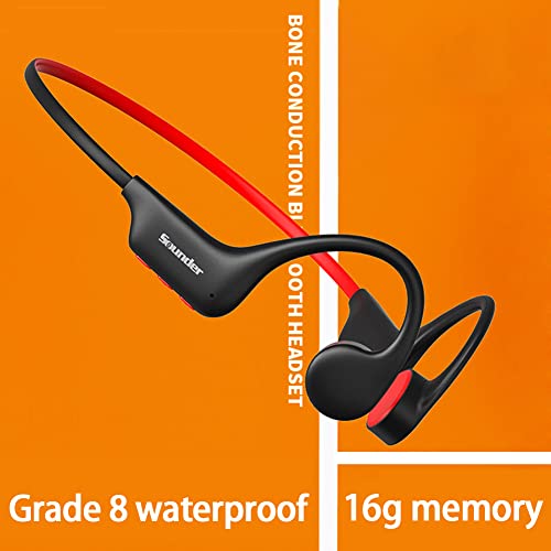 SOLE HOME Auriculares inalámbricos de conducción ósea compatible con Bluetooth 5.3, IPX8 submarinos impermeables para nadar, admite el modo MP3, memoria incorporada de 16 GB, 10 horas de juego