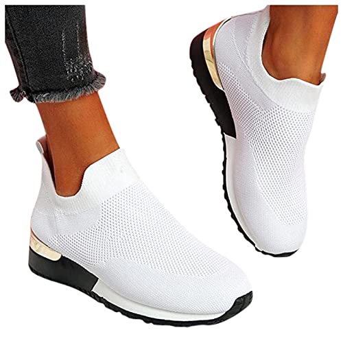 Soolike Zapatillas Mujer Casual Deportivas Caminar para Mujer Slip on Calzado de Uela Blanda Transpirable Deporte Zapatos de Correr Running Sneakers Ligeras Zapato 37-42