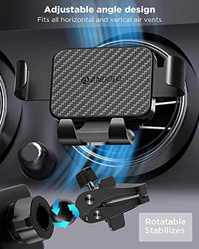 Soporte de teléfono móvil para coche, soporte para rejilla de ventilación de coche, brazo tensor automático para iPhone11 Pro, XR, X, 8,Samsung S10 S9, Huawei y otros smartphones de 4,7 a 6,8 pulgadas