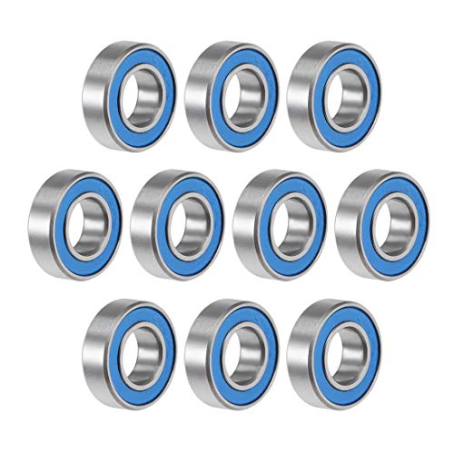 sourcing map Rodamientos de bolas de ranura profunda 688-2RS 8 x 16 x 5 mm, doble sellado ABEC-3, paquete de 10