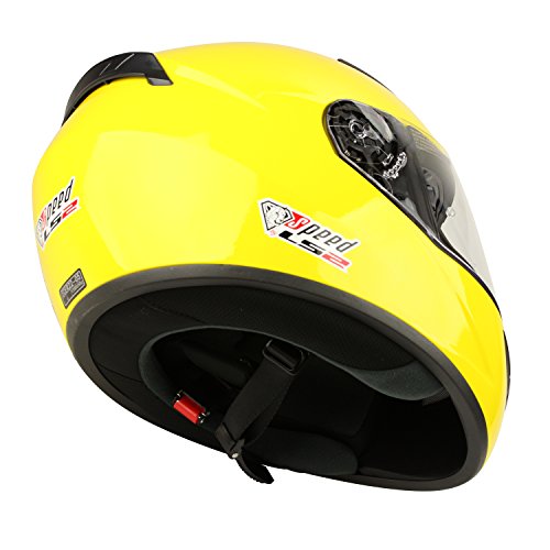 Speed Racewear LS2 Rookie Casco integral amarillo – Edición especial Kart & Moto (XL (61-62 cm)