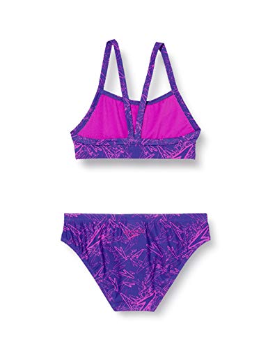 Speedo Boom All-Over, Bikini para Mujer, Multicolor (Ultramarine/Diva), 28