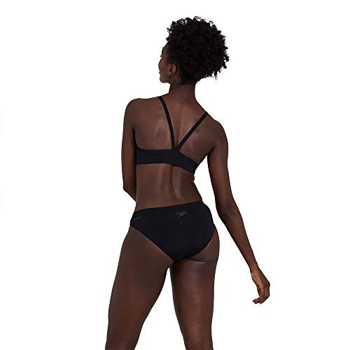 Speedo Essential Endurance+ Thinstrap 2 Piece Bikini, Mujer, Black, 28 (UK 6)