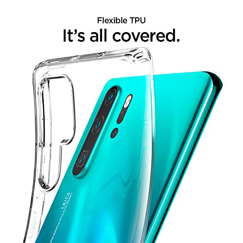 Spigen, Funda Compatible con Huawei P30 Pro 2019 [Liquid Crystal] Protección Delgada de Gel Silicona y claridad Premium de TPU [Compatible con Carga Inalámbrica] para Huawei P30 Pro (2019)