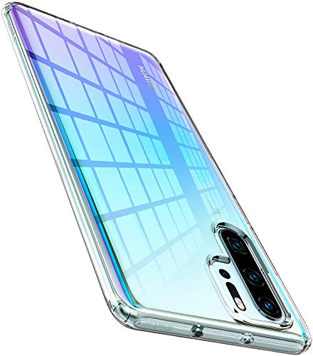 Spigen, Funda Compatible con Huawei P30 Pro 2019 [Liquid Crystal] Protección Delgada de Gel Silicona y claridad Premium de TPU [Compatible con Carga Inalámbrica] para Huawei P30 Pro (2019)