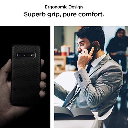 Spigen Funda Liquid Air Compatible con Samsung Galaxy S10 - Negro