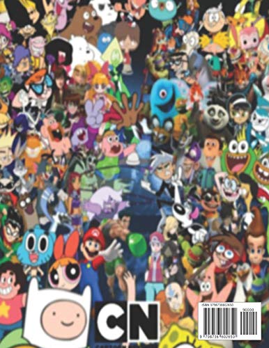 Spiroglyphics: CN 40 greatest cartoon characters of all time - Spiroglyphics coloring book - New Kind of Coloring with One Color to Use for Adults Relaxation & Stress Relief (One Color Relaxation)
