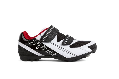 Spiuk Uhra MTB - Zapatilla de Ciclismo Unisex, Color Blanco/Negro, Talla 44