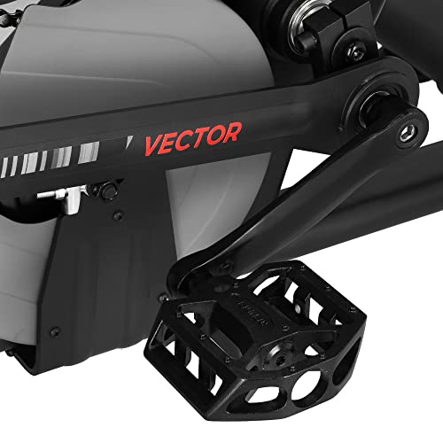 Spokey Bicicleta estática VECTOR Air Bike, resistencia al aire, ajuste de sillín vertical y horizontal, entrenamiento en casa eficaz