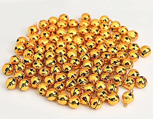 SSyang 120 cascabeles Dorados de Cobre para Joyas para Envoltorio Decoraciones de Fiesta de Hogar Decoraciones Diarias de Manualidades Campanas DIY